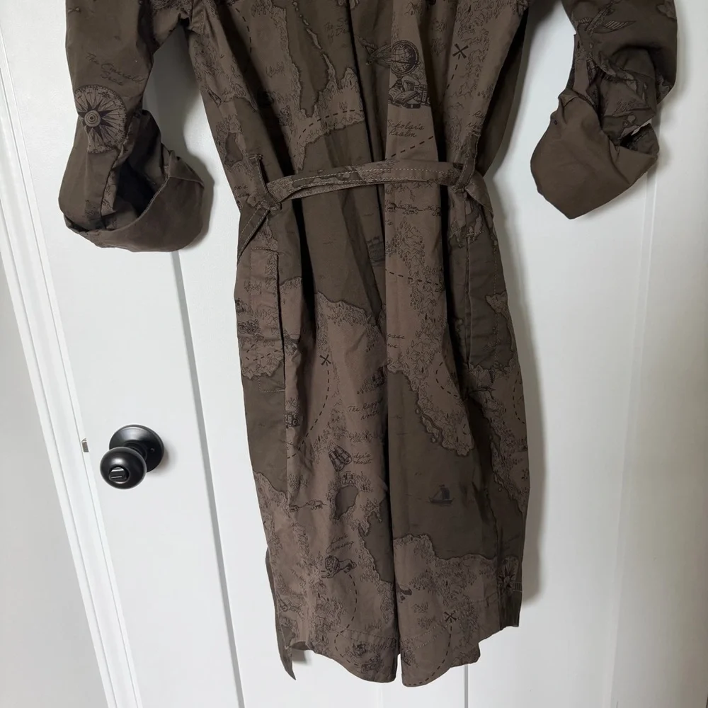 Banana Republic Safari Utility Shirt Jacket Dress Small NWOT - Picture 10 of 13